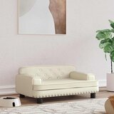 Krevet za pse krem 70 x 45 x 30 cm od umjetne kože | Eponuda.ba