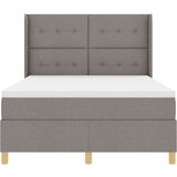 Box spring krevet Sivo-smeđa 140 x 190 cm tkanina | shoptok.hr