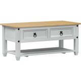 Klubska miza s predalom Bela 100 x 48 x 45 cm Trdna borovina, (5000295525) | Shoptok.si