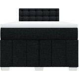  Krevet s oprugama i madracem crni 120 x 200cm od tkanine | shoptok.hr