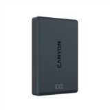 Canyon magnetic power bank OnPower 511 PD20W 10000mAh Aluminium Interstellar Crni | Eponuda.ba