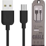 Usams MIKRO USB KABEL 1M ČRN/ČRN ZA TELEFONE 2A POLNILEC, (21980447) | Shoptok.si