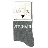 Les Sachoussettes Nogavice Attachiante Siva Cene