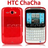  Gumijasti / gel etui Hydro za HTC ChaCha - rdeči | Shoptok.si