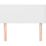  Uzglavlje bijelo 100x5x78/88 cm od umjetne kože | shoptok.hr