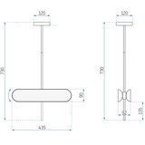 Toolight APP832-CP gold led viseća stropna svjetiljka | shoptok.hr