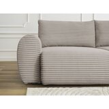 Bobochic Paris Svijetlo siva/bež sklopiva sofa od samta 257 cm Lucien – | shoptok.hr