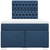  Krevet s oprugama i madracem plavi 120 x 200 cm od tkanine | shoptok.hr