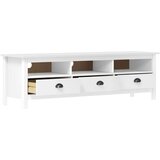 vidaXL tv ormarić hill range bijeli 158 x 40 x 47 cm masivna borovina | shoptok.hr