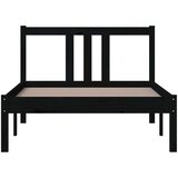  Za krevet od masivnog drva crni 90 x 200 cm | shoptok.hr