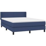 Box spring postelja z vzmetnico modra 140x200 cm blago, (20893579) | Shoptok.si