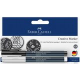 Faber-Castell ustvarjalni markerji beli/črni | Shoptok.si