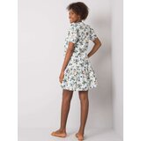RUE PARIS Dress-RO-SK-2508.38P-white-green | Shoptok.si