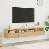  Zidni TV ormarići 2 kom boja hrasta 80 x 30 x 30 cm drveni | shoptok.hr