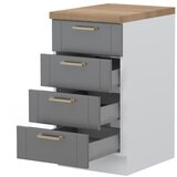 Jela ELEMENT ZA KUHINJO TARA R-45-4MBOX S KOVINSKIMI PREDALI-Grafit mat lak Cene
