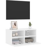 Zidni TV ormarić bijeli 60 x 30 x 30 cm od konstruiranog drva | shoptok.hr