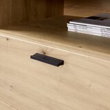 Mömax tv-element tonale, temno siva, barva hrasta | Shoptok.si