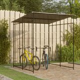 vidaXL Spremište za bicikle 190 x 190 x 222 cm čelično crno | shoptok.hr