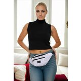 Dewberry 72422 Unisex 2 Compartment Shoulder and Waist Bag-WHITE Cene