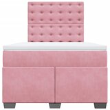 Box spring krevet s madracem ružičasti 120 x 200 cm baršunasti | shoptok.hr