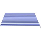 vidaXL Nadomestno blago za tendo modro in belo 4x3,5 m, (20611022) | Shoptok.si