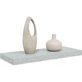  Plutajuća zidna polica siva boja betona 60 x 23,5 x 3,8 cm MDF | shoptok.hr
