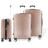 Hoffmanns 3-dijelni ABS set kofera Vertical Line Rose Cijene