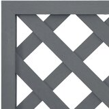  Sadilica s rešetkom siva 65 x 33 x 135 cm WPC | Eponuda.ba