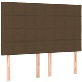  Box spring postelja z vzmetnico temno rjava 140x200 cm blago, (20901002) | Shoptok.si