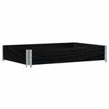  Okvir za palete crni 120 x 60 cm od masivne borovine | shoptok.hr