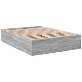 vidaXL Posteljni okvir siva sonoma 140x190 cm inženirski les, (21155916) Cene