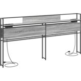  Skladiščni naslon s polico Siva sonoma 200 cm Konstruiran les, (5000142283) | Shoptok.si