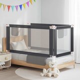  Sigurnosna ograda za dječji krevet tamnosiva 160x25 cm tkanina | shoptok.hr