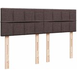 Krevet s oprugama i madracem tamnosmeđi 140x200 cm tkanina | shoptok.hr