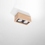  Stropna svetilka QUATRO 2 iz naravnega lesa, (21348112) | Shoptok.si