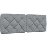 vidaXL Vzglavna stranica svetlo siva 120 cm blago Cene