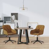 Maison Chic Vrtljiv Jedilni stoli - Vzorci stoli 2 kosa rjav žamet A1633, (22031123) | Shoptok.si