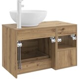  Set namještaja za kupaonicu 2 kom. Hrast artisan Smeđa 49,5 x 44,5 x 80 cm | Shoptok.si