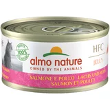 Almo Nature 70g Ekonomično pakiranje Almo Nature 24 x 70 g - HFC losos s piletinom u želeu