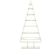 vidaXL Metalna božićna jelka Zlatno 180 cm Čelik s praškastim premazom | shoptok.hr