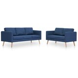  2-dijelni set sofa od tkanine plavi | Eponuda.com