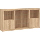  Komoda s LED svjetlima boja hrasta sonome 202x37x100 cm | shoptok.hr