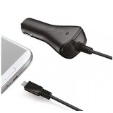 Celly Auto punjač sa MICROUSB kablom u CRNOJ boji | ePonuda.com
