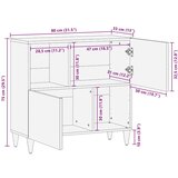  Kreveta s pohranom Orah 80 x 33 5 x 75 cm Čvrsto drvo manga | shoptok.hr