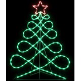  Svjetlo u obliku božićnog drvca Šareni 78 x 58 cm PVC | shoptok.hr