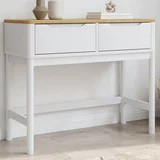  Konzolni stol FLORO bijeli 89,5x36,5x73 cm od masivne borovine