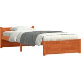  Krevetna konstrukcija s uzglavljem Voštano smeđa 100 x 200 cm | shoptok.hr