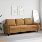  Trosjed od tkanine smeđi 180 cm baršunasti | shoptok.hr