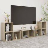 vidaXL 6-dijelni set TV ormarića boja hrasta sonome od iverice | shoptok.hr
