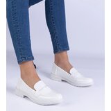 Gemre White patent leather women's low shoes Eledia | Shoptok.si